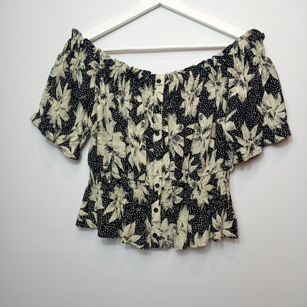 Whistles Starburst Floral Smocked Top - Picture 4 of 7